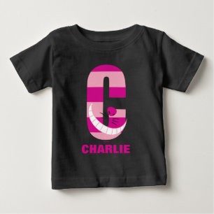 C is for Cheshire Cat   Add Your Name Baby T-Shirt