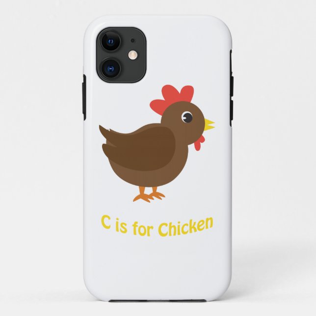 C is for Chicken Case-Mate iPhone Case (Back)