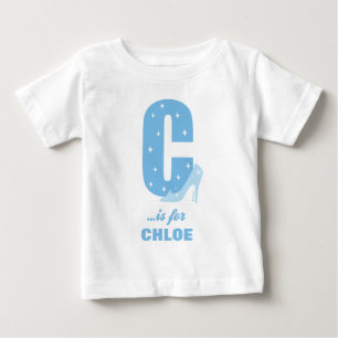 C is for Cinderella   Add Your Name 2 Baby T-Shirt