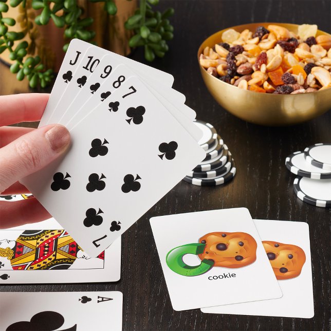 C is for Cookie Alphabet Letter Chocolate Chip Playing Cards (Creator Uploaded)