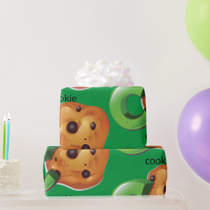 C is for Cookie Alphabet Letter Chocolate Chip Wrapping Paper