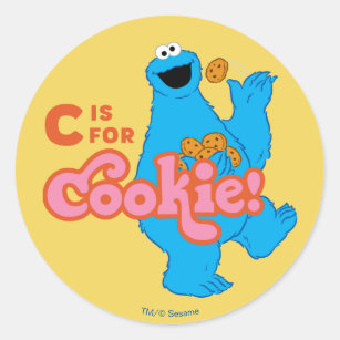 C is for Cookie Classic Round Sticker