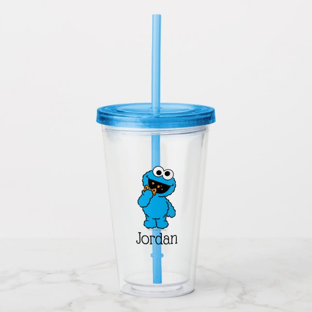 C is for Cookie Monster | Add Your Name Acrylic Tumbler (Front)