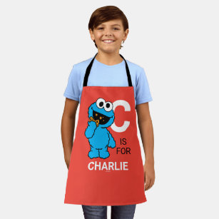 C is for Cookie Monster   Add Your Name Apron