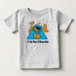C is for Cookie Monster   Add Your Name Baby T-Shirt