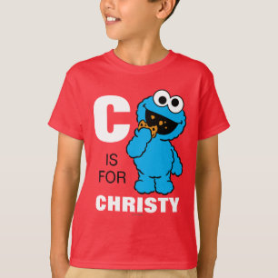 C is for Cookie Monster   Add Your Name T-Shirt