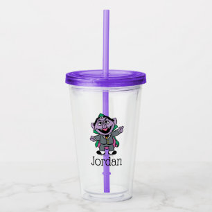 C is for Count von Count   Add Your Name Acrylic Tumbler