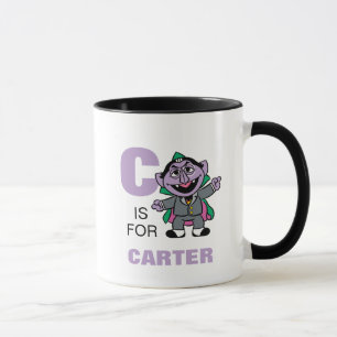 C is for Count von Count   Add Your Name Mug