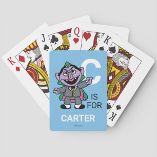 C is for Count von Count   Add Your Name Playing Cards