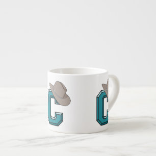 C is for Cowboy Espresso Cup