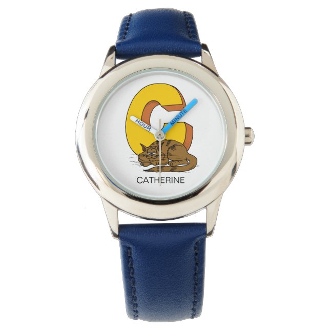 C is for ___ custom name Kid's Watch (Front)