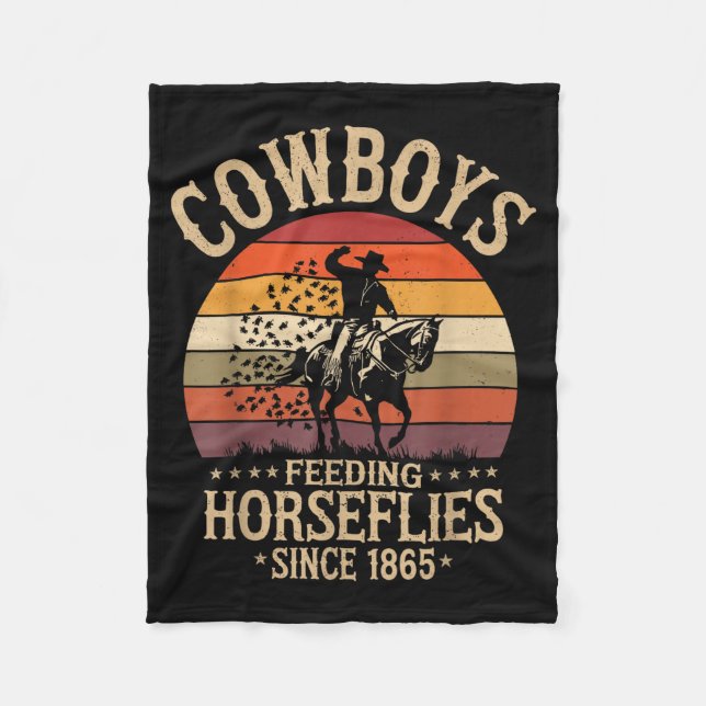 C.j.'s Cowboy Rodeo Outfit For Men - Funny Western Fleece Blanket (Front)