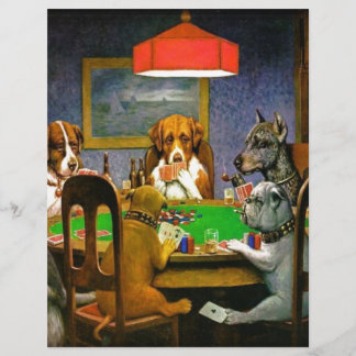 C. M. Coolidge Dogs Pets Poker Cards Humour Destin