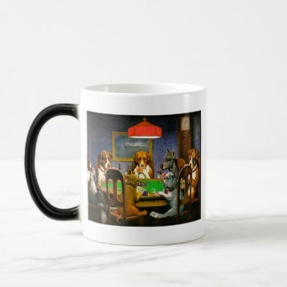C. M. Coolidge Dogs Pets Poker Cards Humour Destin Magic Mug
