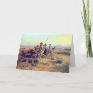 C M Russell "The Scout" Greeting Card
