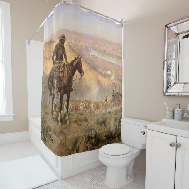 C M Russell Wagon Boss Vintage Western Cowboy (In Situ)