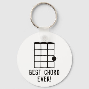 C Major Best Chord Ever Ukulele Lover Keychain