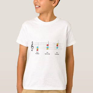 C Major Triad Inversions Solfege Kids Music Lesson T-Shirt