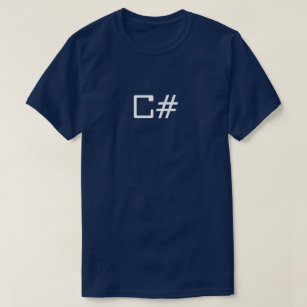 C# mens T-shirt  IT programming shirt