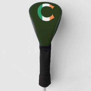 C Monogram overlaid on Irish Flag dccnt Golf Head Cover