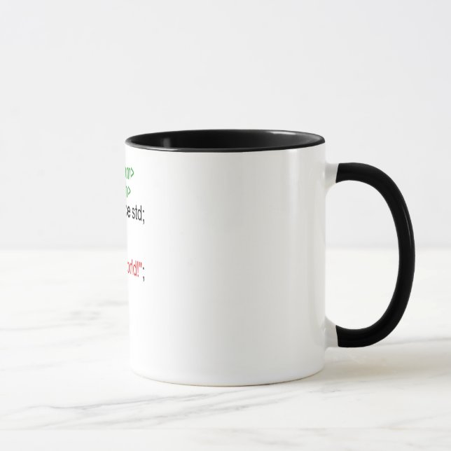C++ Mug (many styles, colours, and sizes) (Right)