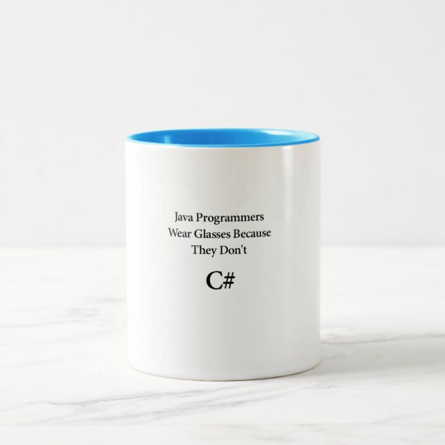 C# .NET software programmers Coffee Mug (Center)