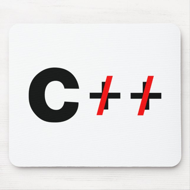 C, not C++ Mouse Pad (Front)