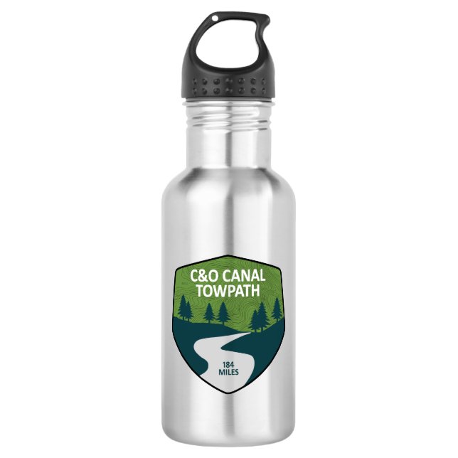 C&O Canal Towpath 532 Ml Water Bottle (Front)