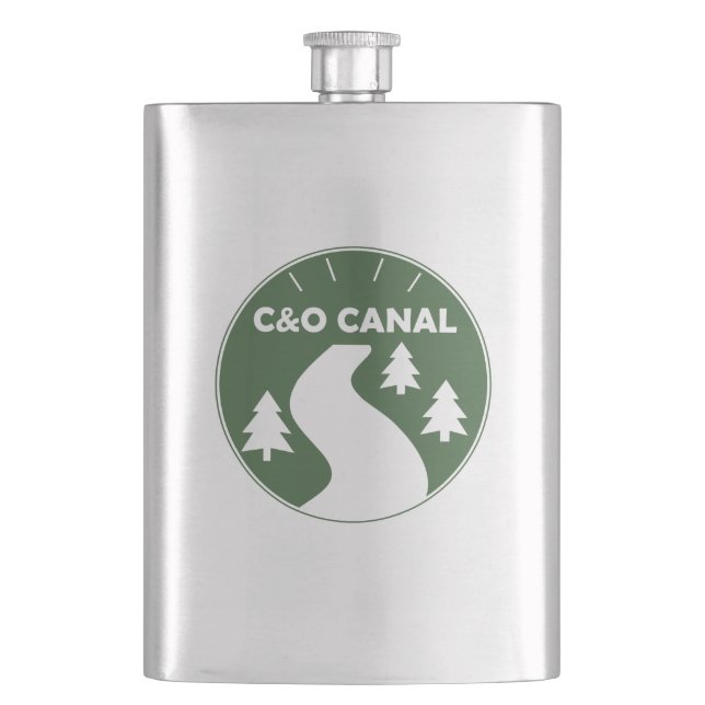 C&O Canal Towpath Hip Flask (Front)