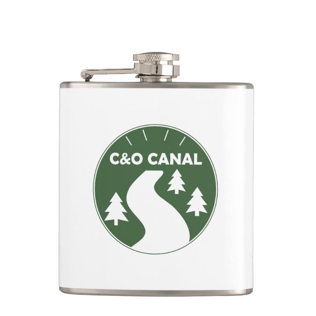 C&O Canal Towpath Hip Flask (Front)