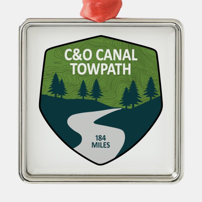 C&O Canal Towpath Metal Ornament (Front)