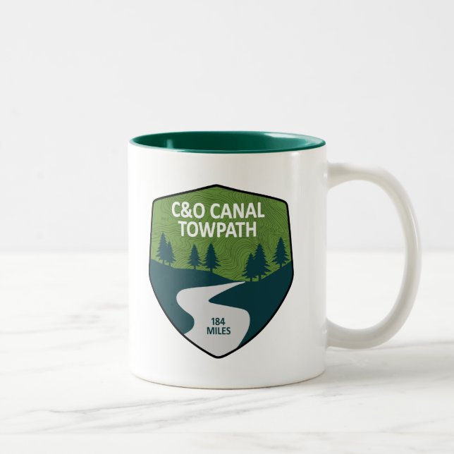C&O Canal Towpath Two-Tone Coffee Mug (Right)