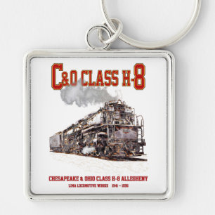 C&O Class H-8 2-6-6-6 Allegheny Steam Locomotive Keychain
