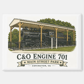 C&O Engine 701 Magnet