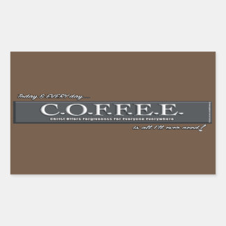 C.O.F.F.E.E. ❤ Sticker Art Christian Heart Acronym