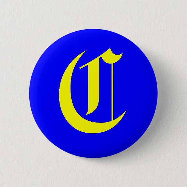 C - OLD ENGLISH 2 INCH ROUND BUTTON (Front)