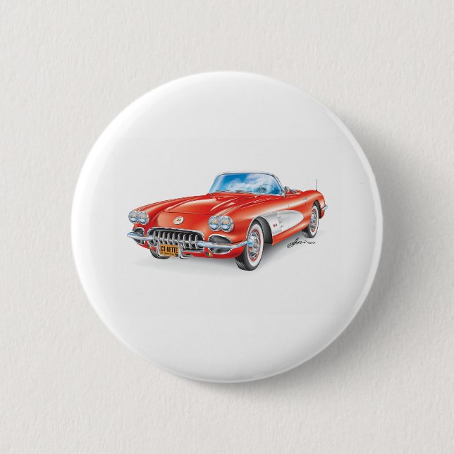 C-ONE AUTOMOBILE ART 2 INCH ROUND BUTTON (Front)