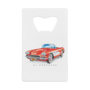 C-ONE AUTOMOBILE ART CREDIT CARD BOTTLE OPENER