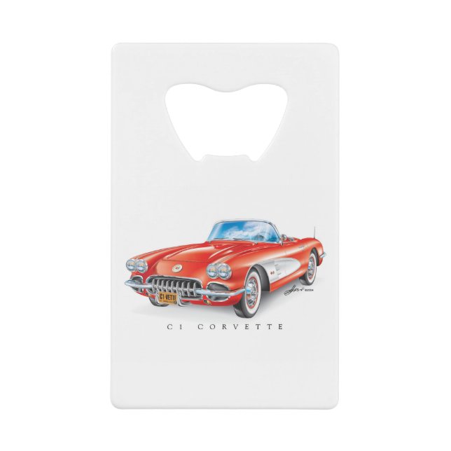 C-ONE AUTOMOBILE ART CREDIT CARD BOTTLE OPENER (Front)