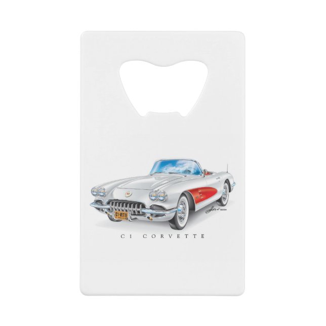 C-ONE AUTOMOBILE ART CREDIT CARD BOTTLE OPENER (Front)