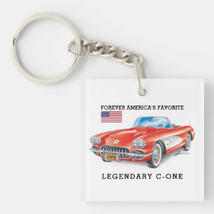 C-ONE AUTOMOBILE ART KEYCHAIN