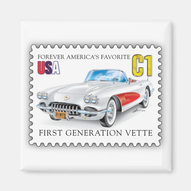 C-ONE AUTOMOBILE ART MAGNET (Front)