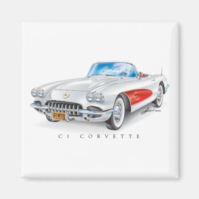 C-ONE AUTOMOBILE ART MAGNET (Front)