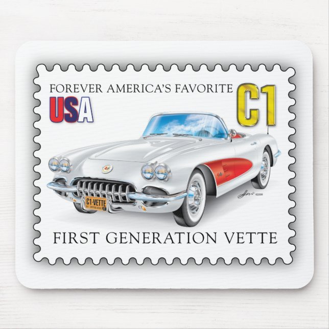 C-ONE AUTOMOBILE ART MOUSE PAD (Front)