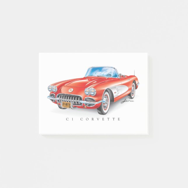 C-ONE AUTOMOBILE ART POST-IT NOTES (Front)