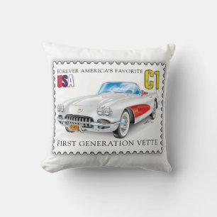 C-ONE AUTOMOBILE ART THROW PILLOW