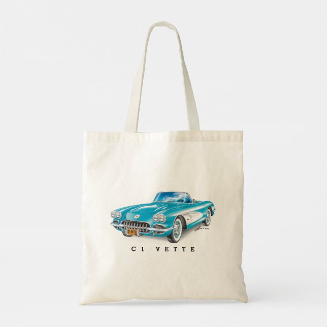 C-ONE AUTOMOBILE ART TOTE BAG (Back)
