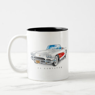 C-ONE AUTOMOBILE ART Two-Tone COFFEE MUG