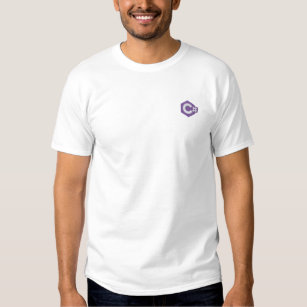 C# Programming Logo Embroidered T-Shirt
