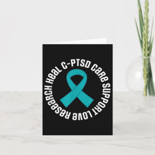 C-ptsd Awareness Ribbon Support Month Card